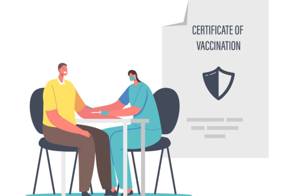 Covid Certificate Graphics & Illustrations