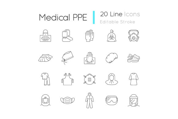 Medical PPE Linear Icons: A Designer’s Stitch Review