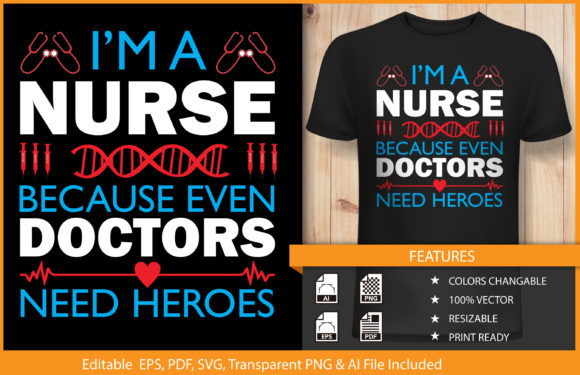 Nurse & Doctor Graphics for T-Shirt Designs