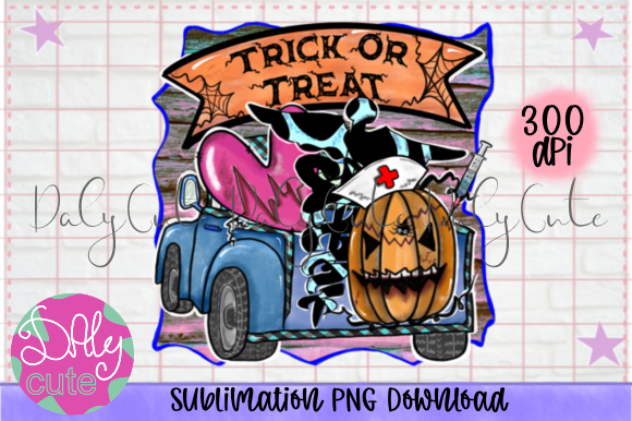 Nurse Halloween Sublimation: Graphics & Print Templates