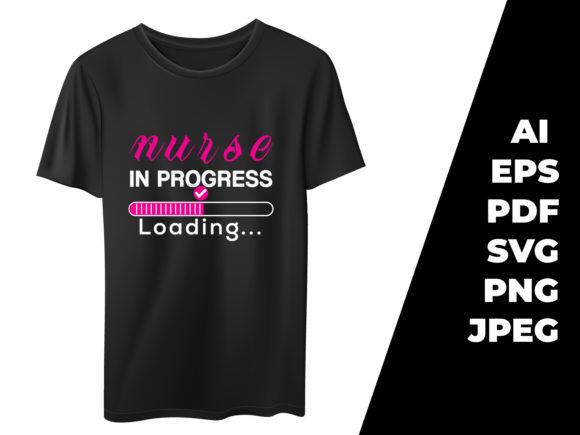 Nurse in Progress Loading: Graphics & Print Templates
