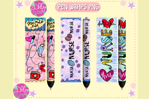 Nurse Life Pen Wraps: Graphics & Print Templates