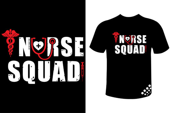 Nurse Squad Typography: Graphics & Print Templates