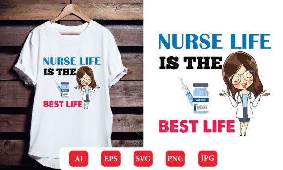 Nurse T Shirt Design 17: Graphics for Print Templates