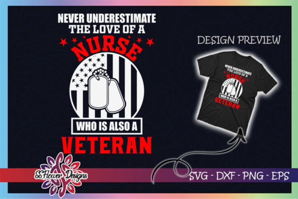 Nurse Veteran Power Graphics for T-Shirt Designs