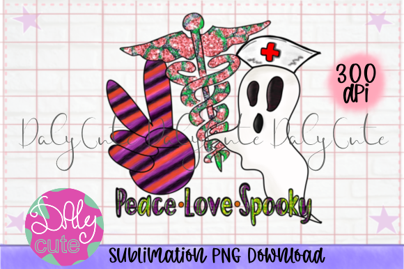 Review: Peace Love Spooky Nurse PNG for Halloween Embroidery